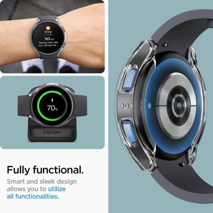 UTGATT - Spigen Galaxy Watch 6 (44mm) Skal Ultra Hybrid - Crytsal Clear