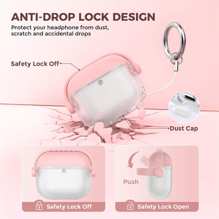 AHASTYLE - AHASTYLE AirPods 4 Skal Silikon WG174 - Rosa