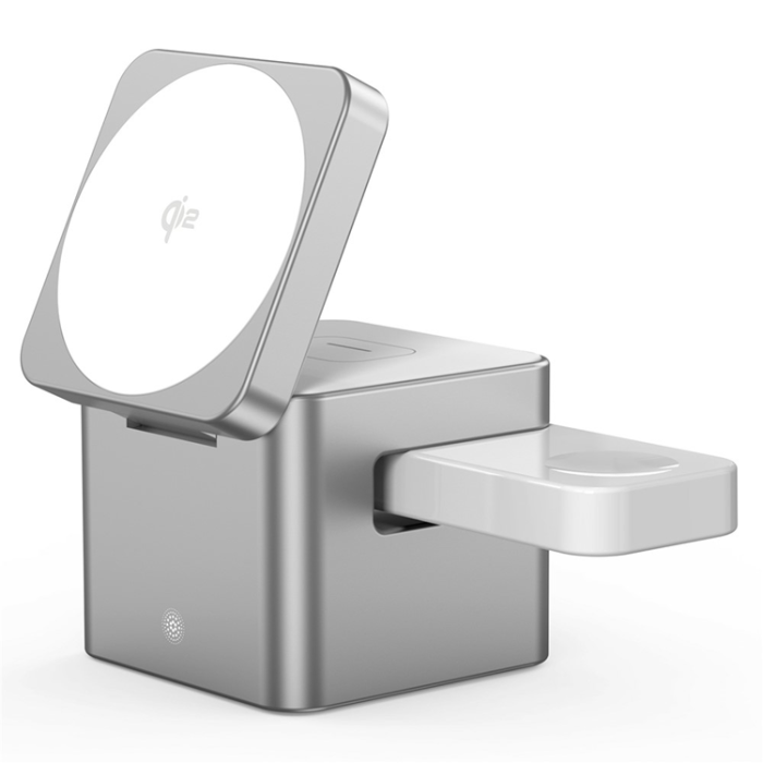 OEM - Qi2 MagSafe Trådlös Laddare iPhone Apple Watch Airpods
