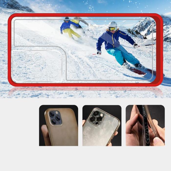OEM - Galaxy S23 Ultra Skal Clear 3in1 - Röd