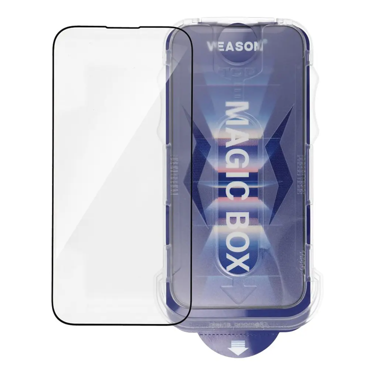 Veason Härdat Glas Skärmskydd till iPhone 16 Pro 6D Pro med Applikator