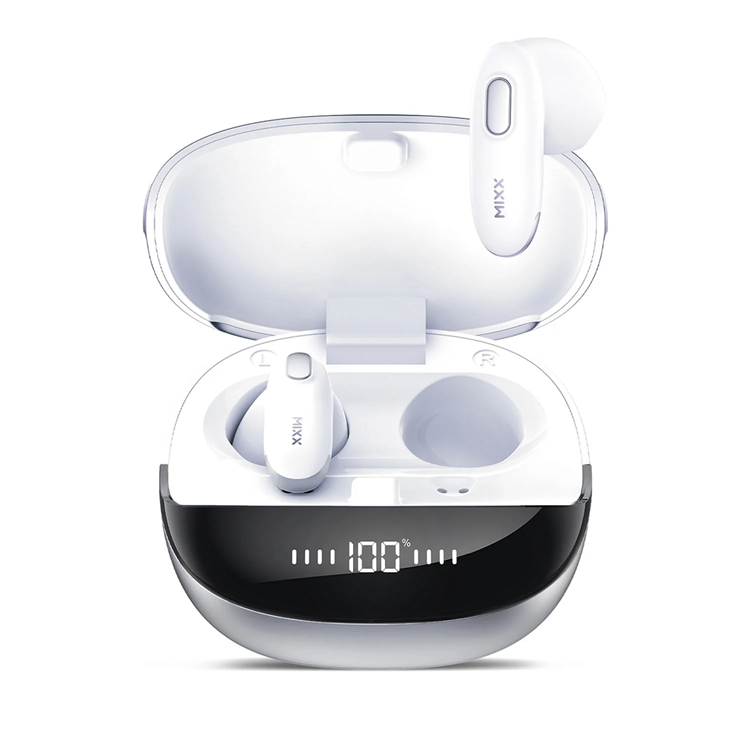 Mixx Qi TWS In-Ear Hörlurar Hybrid Charge 2 - Vit | 505771 | AlltMobil