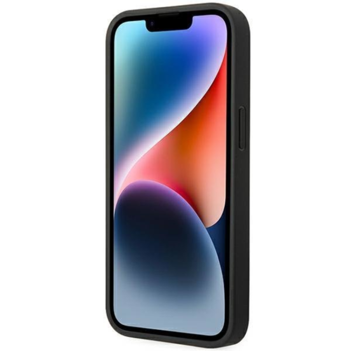 BMW - BMW iPhone 14 Plus Skal Läder Carbon - Svart