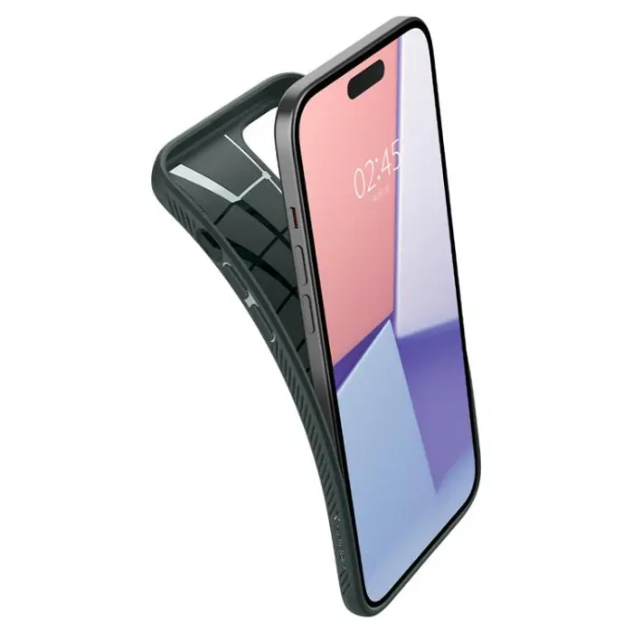 Spigen - Spigen iPhone 15 Plus Mobilskal Liquid Air - Grön
