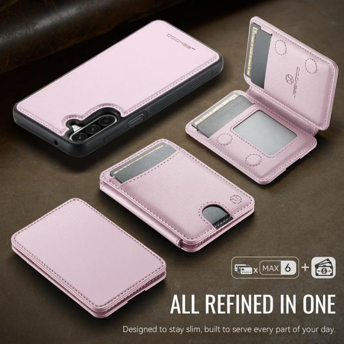 OEM - JEEHOOD Samsung Galaxy A26 5G Mobilskal KonstLäder - Rosa