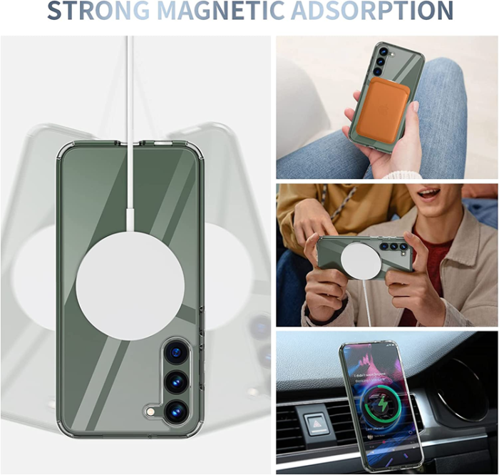 OEM - Galaxy S23 Plus Mobilskal Magsafe Shockproof Magnetic - Clear