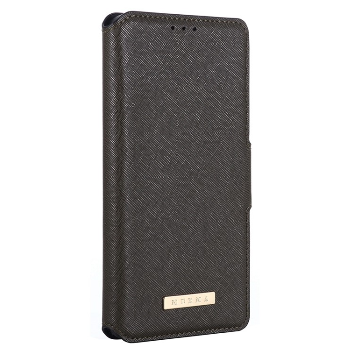 UTGATT - MUXMA iPhone 14 Pro Max Plånboksfodral Cross Texture - Grön