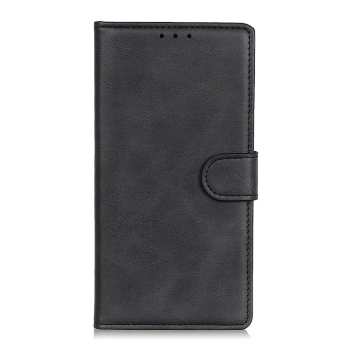 A-One Brand - iPhone 17 Plånboksfodral Cowhide Texture - Svart
