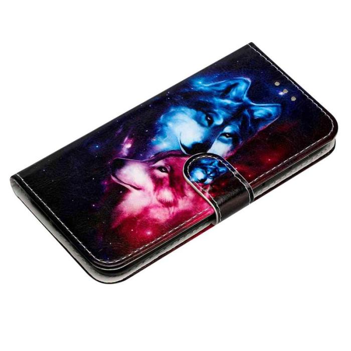 OEM - Pair Of Wolves Samsung Galaxy A57 Plånboksfodral Konstläder - Mönster