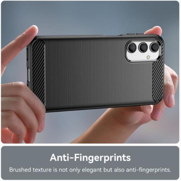 OEM - Galaxy A24 4G Mobilskal Carbon Fiber Brushed - Svart