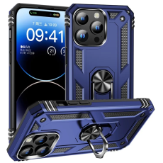 A-One Brand - iPhone 15 Pro Max Mobilskal med Kickstand - Blå