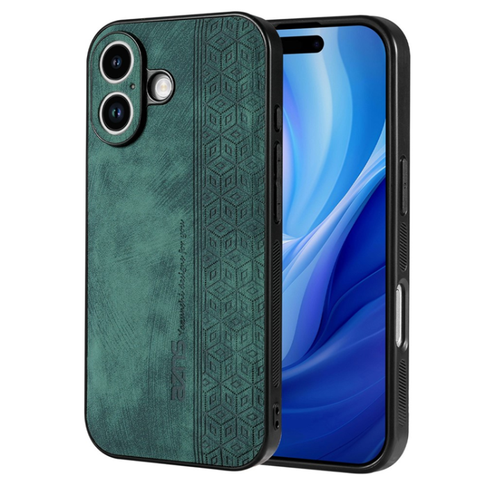 AZNS - AZNS iPhone 17 Mobilskal PU-Läder TPU - Grön