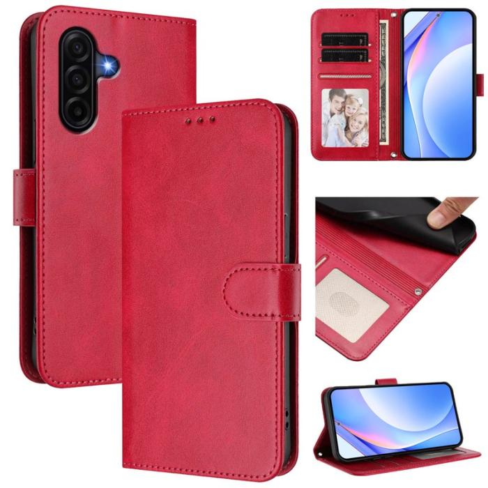 OEM - Samsung Galaxy A57 Plånboksfodral RFID Skydd Konstläder - Rosa