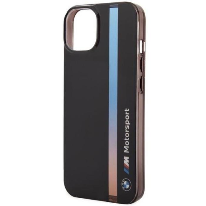 BMW - BMW iPhone 14 Mobilskal IML Tricolor Stripe - Svart