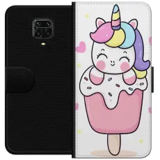 Gustaf - Pl&aring;nboksfodral till Xiaomi Redmi Note 9S med Glad enh&ouml;rning