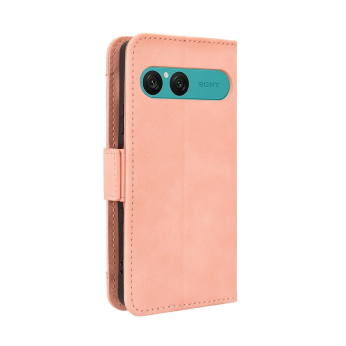 A-One Brand - Sony Xperia 10 VII Plånboksfodral Läder - Rosa