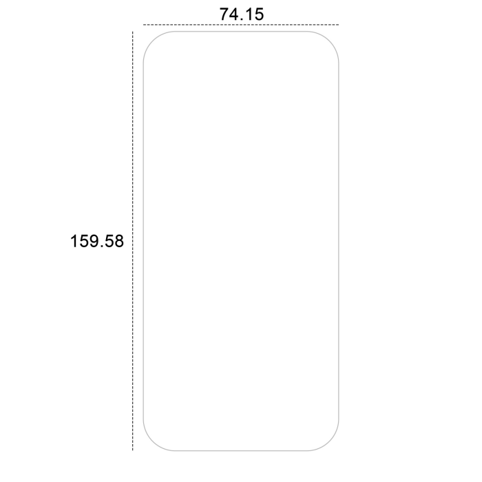 Etteri - Etteri iPhone 16 Pro Max Härdat Glas Skärmskydd Hybrid - Transparent