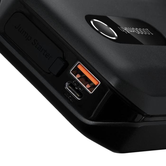 UTGATT - Baseus Powerbank Power Jump Starter Booster 10000 mAh 12V 1000A/500A - Svart