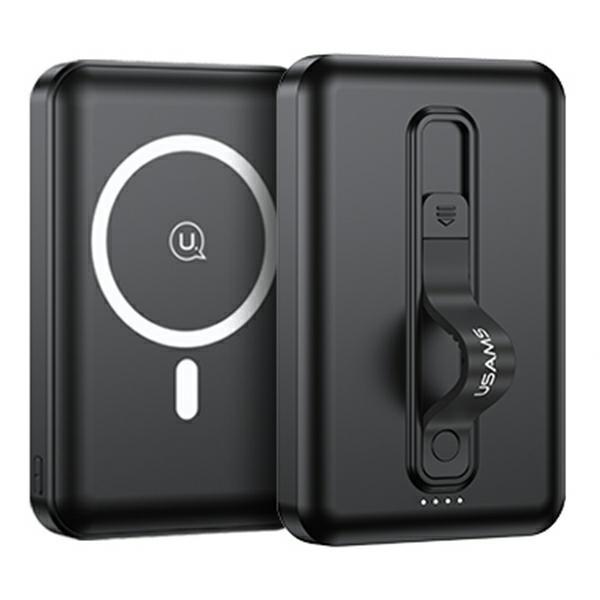 USAMS Magnetisk Trådlös Powerbank 10000mAh 20W PD QC 3.0 - Svart | 505295 | AlltMobil