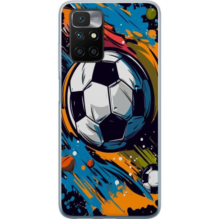 iSecrets - Mobilskal till Xiaomi Redmi 10 med Fotbollar