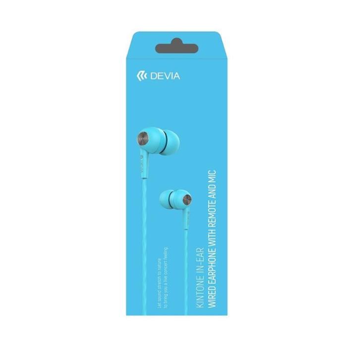Devia - Devia Trådbunden Hörlurar Jack 3.5mm Kintone - Blå