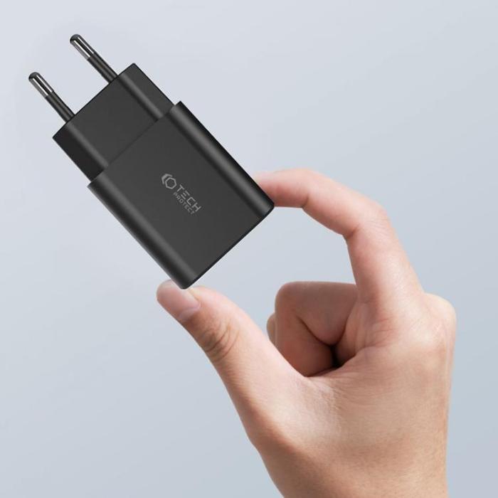 Tech-Protect - Tech-Protect 2-Port Nätverk Laddare C35W - Svart