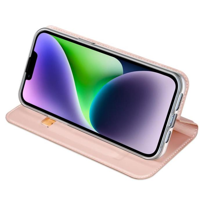 Dux Ducis - Dux Ducis iPhone 15 Plus Plånboksfodral Skin Pro - Rosa