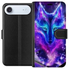 Gustaf - Pl&aring;nboksfodral till Apple iPhone 17 Air med Neon Varg