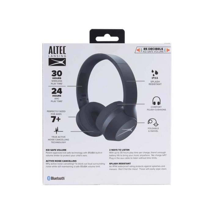 ALTEC - ALTEC Barnhörlur ANC Trådlös 2in1 On-Ear Svart