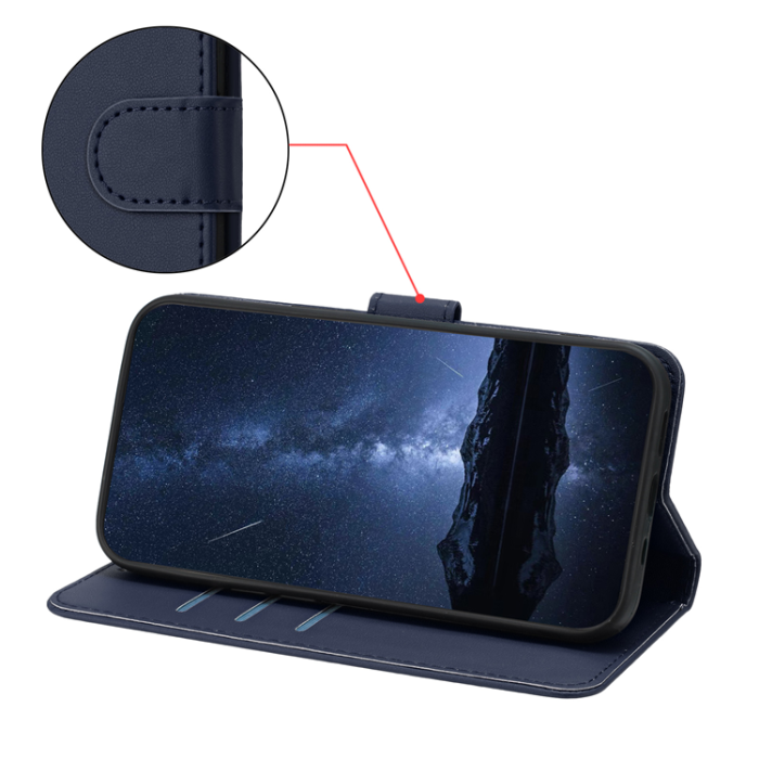 A-One Brand - iPhone 17 Pro Max Plånboksfodral Anti Drop - Blå