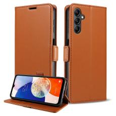 OEM - Pl&aring;nboksfodral f&ouml;r Samsung Galaxy S26 Magnetiskt Konstl&auml;der RFID - Brun