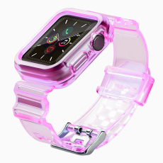 A-One Brand - Apple Watch (44mm) Armband Silikon - Röd