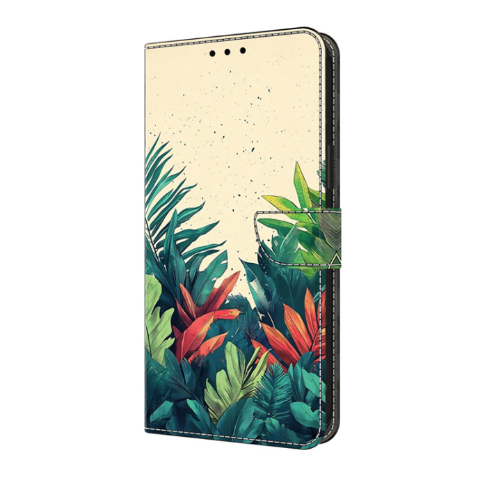 A-One Brand - Galaxy A17/A26 Plånboksfodral PU-läder Pattern Printing - Grön