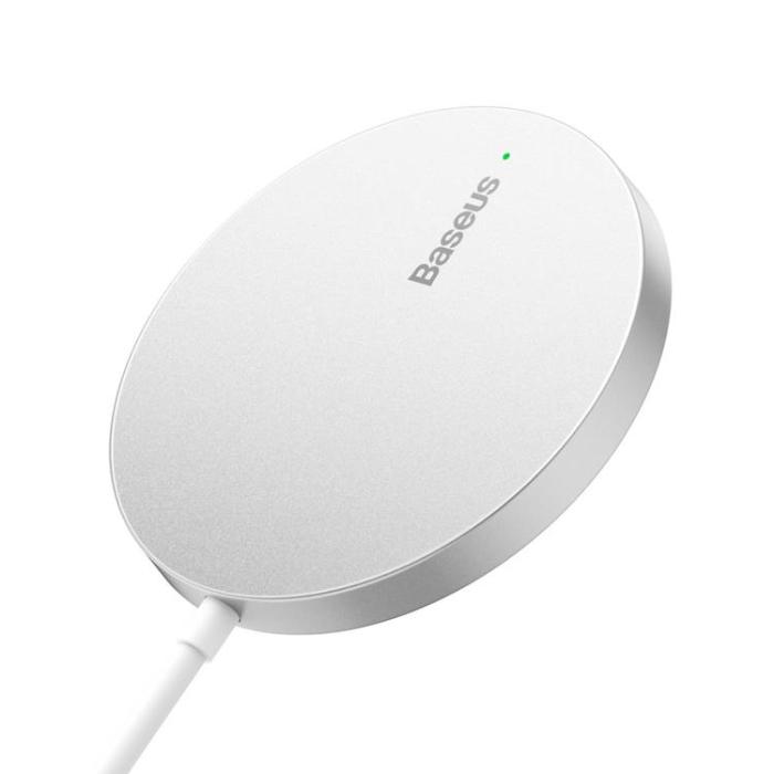 BASEUS - Baseus Mini3 Magsafe Trådlös Laddare Induction 15W- Silver