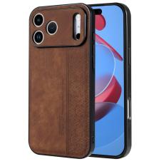 AZNS - AZNS iPhone 17 Pro Fodral Skyddande KonstL&auml;der - Brun
