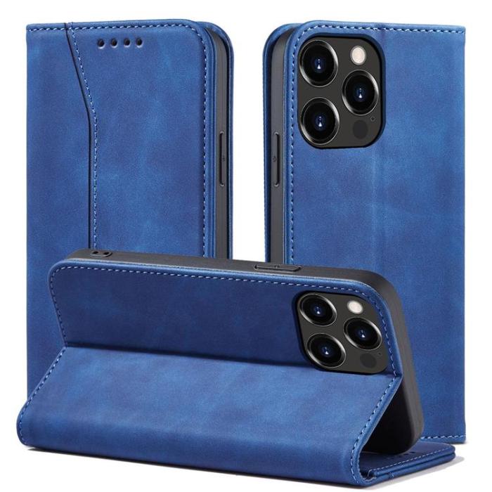 OEM - iPhone 12 Pro Max Plånboksfodral Magnet Fancy - Blå