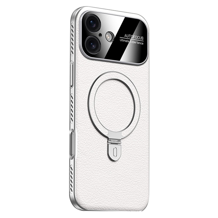 iPhone 17 Mobilskal MagSafe Kickstand Electroplated Cooling - Vit (Vit) | 2353 | AlltMobil