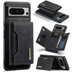 DG.MING - DG.MING M2 Series Google Pixel 8 Pro Pl&aring;nboksfodral Konstl&auml;der Svart