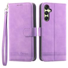 DIERFENG - DIERFENG DF-03 Samsung Galaxy A36 5G Pl&aring;nboksfodral Konstl&auml;der - Lila