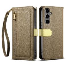 ESEBLE - ESEBLE E11 f&ouml;r Samsung Galaxy A35 5G Pl&aring;nboksfodral Konstl&auml;der - Brun