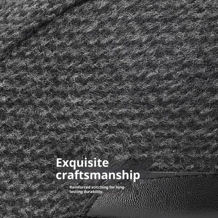 A-One Brand - Keps med Bred Brätte och Vikbara öronflikar Ull 2025d123 - Svart