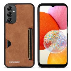 FORWENW - FORWENW F5 Series Samsung Galaxy A14 Fodral KonstL&auml;der - Brun