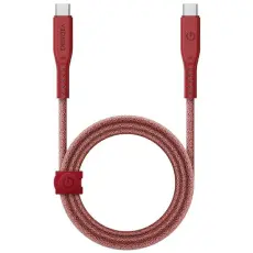 ENERGEA - Energea USB-C till USB-C Kabel 240W 5A 1.5m Snabbladdning - R&ouml;d