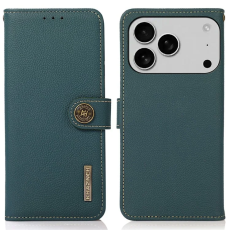 KHAZNEH - Khazneh iPhone 17 Pro Max Plånboksfodral Äkta Läder Rfid