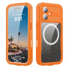 SHELLBOX - SHELLBOX iPhone 17 Vattent&aring;ligt Fodral MagSafe Transparent Orange