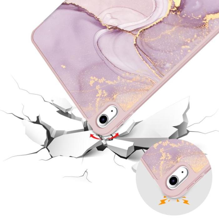 Tech-Protect - Tech-Protect iPad 10.9 (2022) Fodral med plats för pennna - Marble