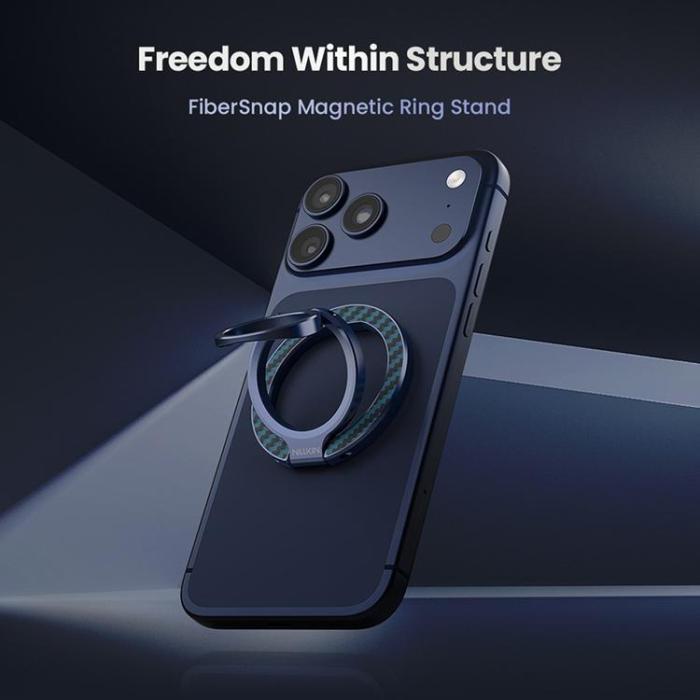 Nillkin - NILLKIN Magnetisk Ringhållare Kickstand Aramid Fiber Aluminiumhållare