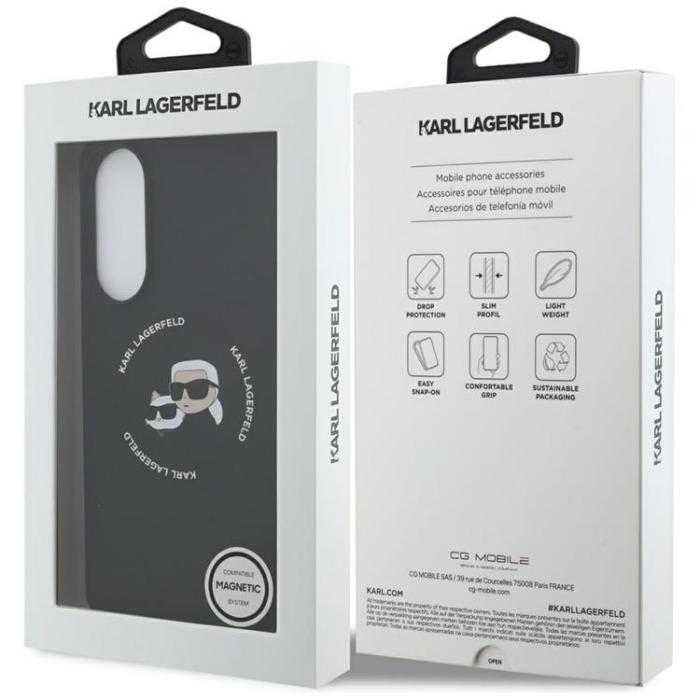 KARL LAGERFELD - Karl Lagerfeld Galaxy S25 Edge Mobilskal MagSafe Silikon Heads & Circle