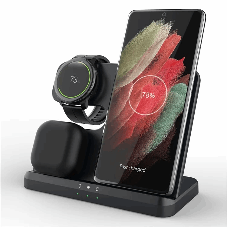 3-in-1 Trådlös Laddare Samsung Galaxy - Buds - Watch (Svart) | 505295 | AlltMobil