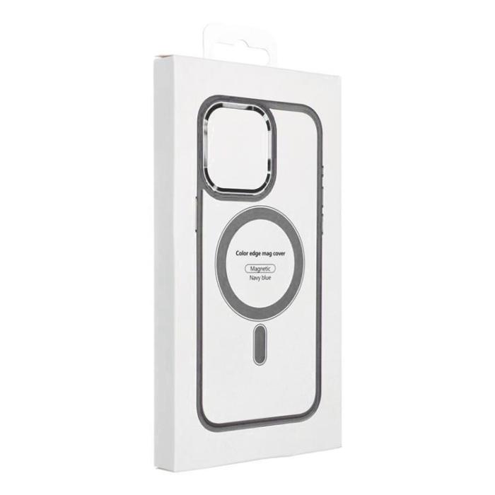 OEM - Galaxy S25 Mobilskal Magsafe Color Edge - Titanium Grå